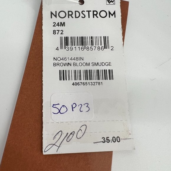 Nordstrom Babies Kids Cristina Martinez Graphic Dress Brown Bloom Smudge 24M NWT - Picture 7 of 7